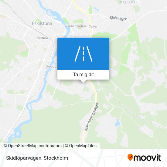 Skidlöparvägen karta