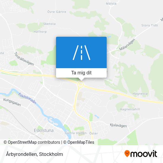 Årbyrondellen karta