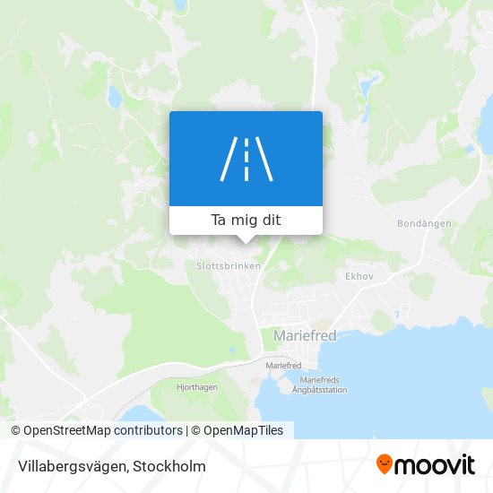 Villabergsvägen karta