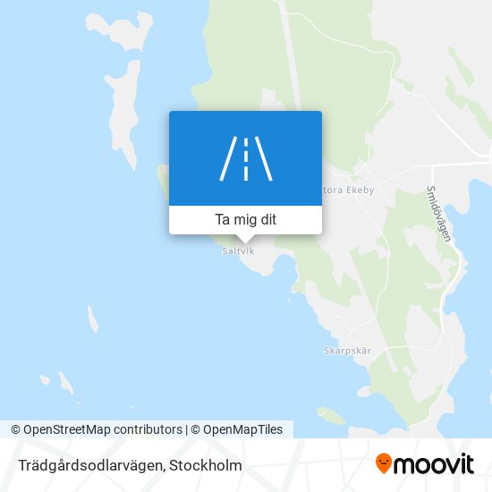 Trädgårdsodlarvägen karta