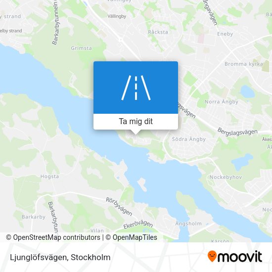Ljunglöfsvägen karta