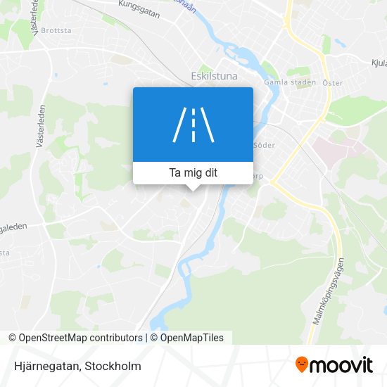 Hjärnegatan karta