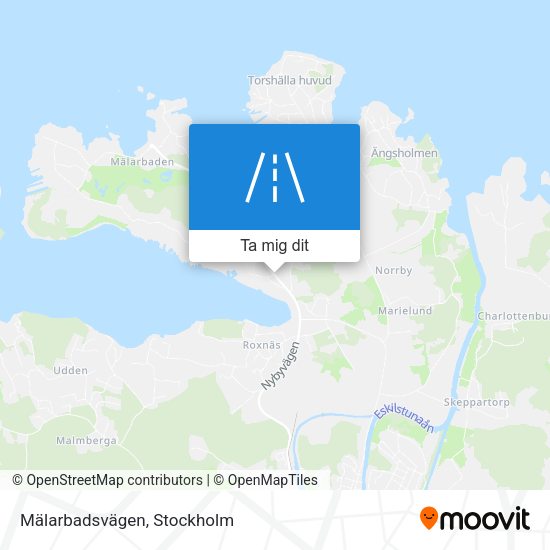 Mälarbadsvägen karta