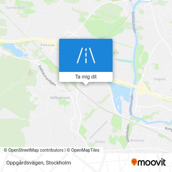 Oppgårdsvägen karta