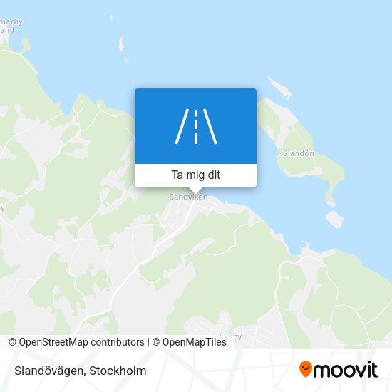 Slandövägen karta