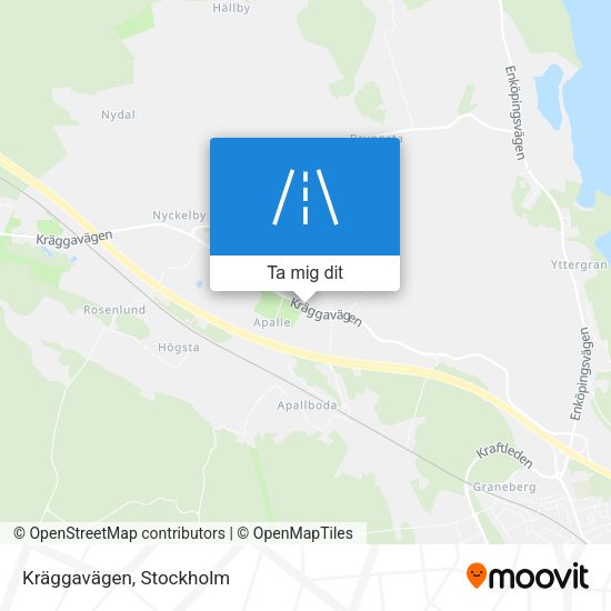 Kräggavägen karta