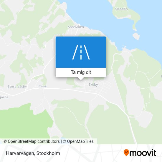 Harvarvägen karta