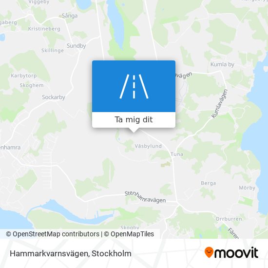 Hammarkvarnsvägen karta