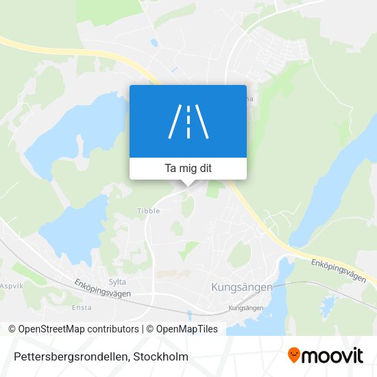 Pettersbergsrondellen karta