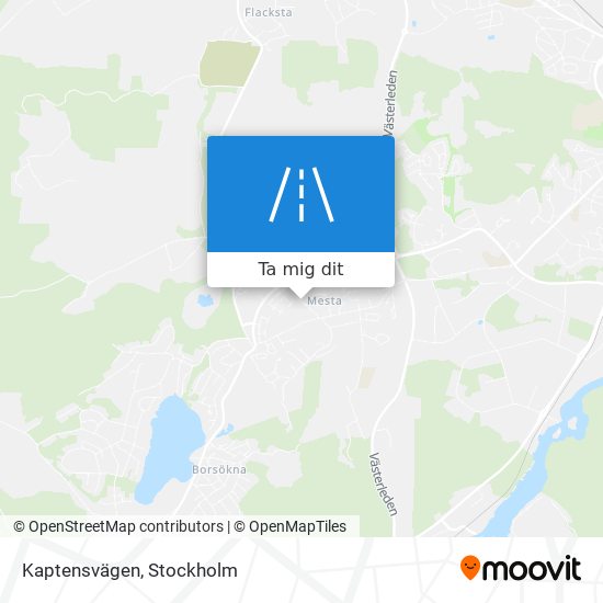 Kaptensvägen karta