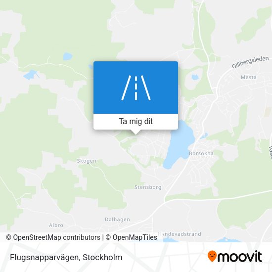 Flugsnapparvägen karta