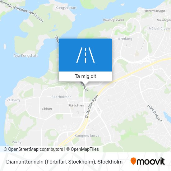 Diamanttunneln (Förbifart Stockholm) karta
