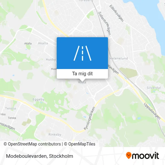 Modeboulevarden karta