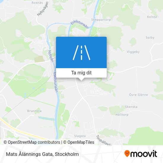 Mats Ålännings Gata karta