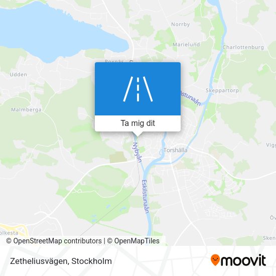Zetheliusvägen karta