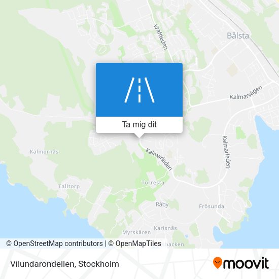 Vilundarondellen karta