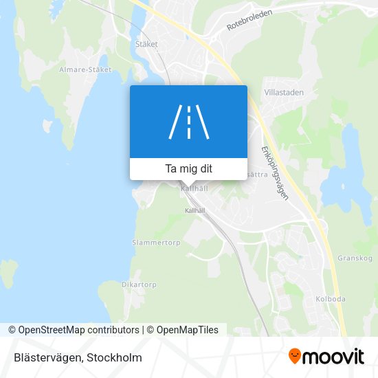 Blästervägen karta