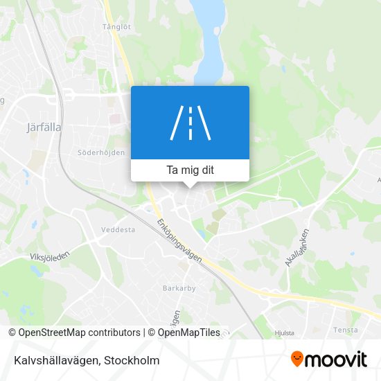 Kalvshällavägen karta