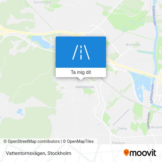 Vattentornsvägen karta
