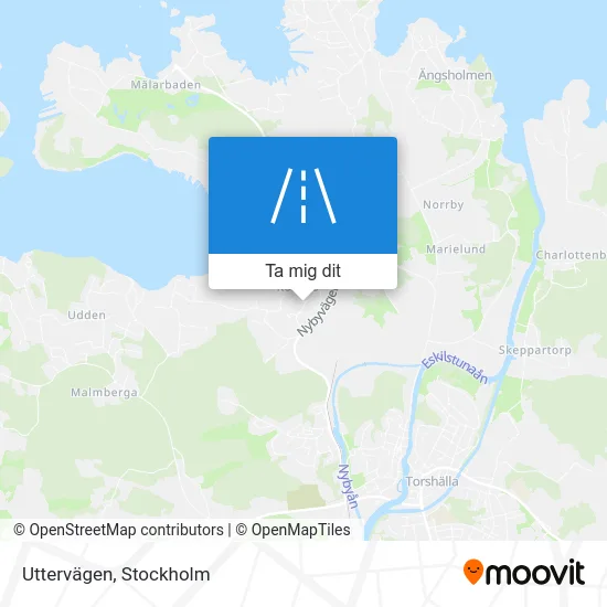 Uttervägen karta
