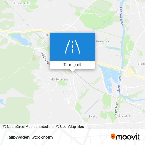 Hällbyvägen karta