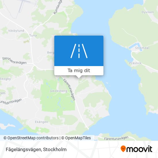 Fågelängsvägen karta