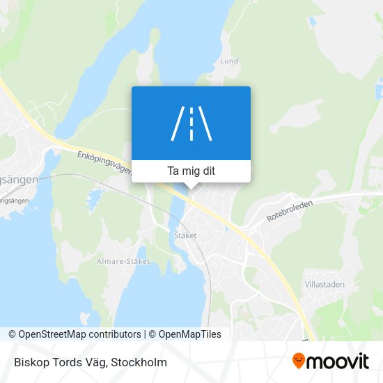 Biskop Tords Väg karta