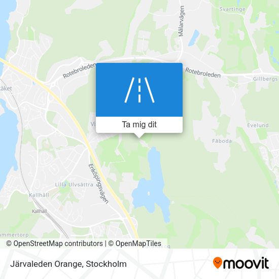 Järvaleden Orange karta