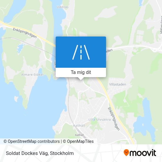 Soldat Dockes Väg karta