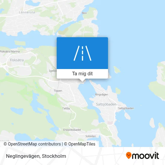 Neglingevägen karta