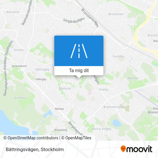 Bättringsvägen karta