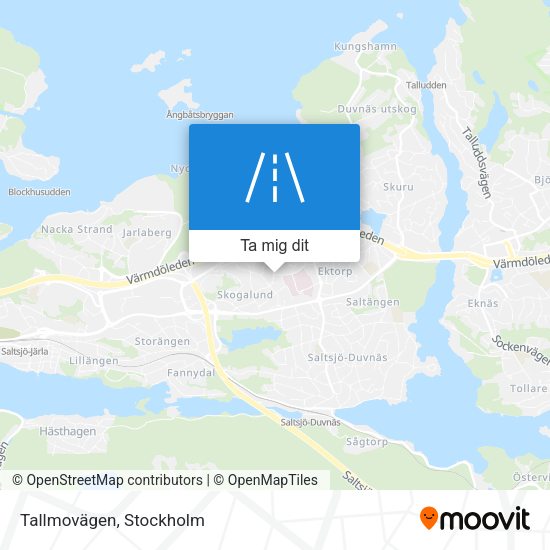 Tallmovägen karta
