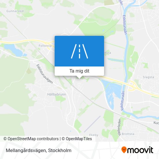 Mellangårdsvägen karta