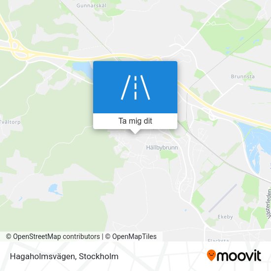Hagaholmsvägen karta