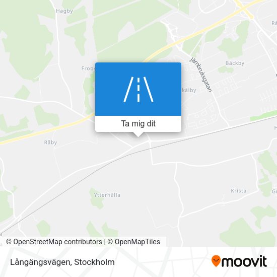 Långängsvägen karta