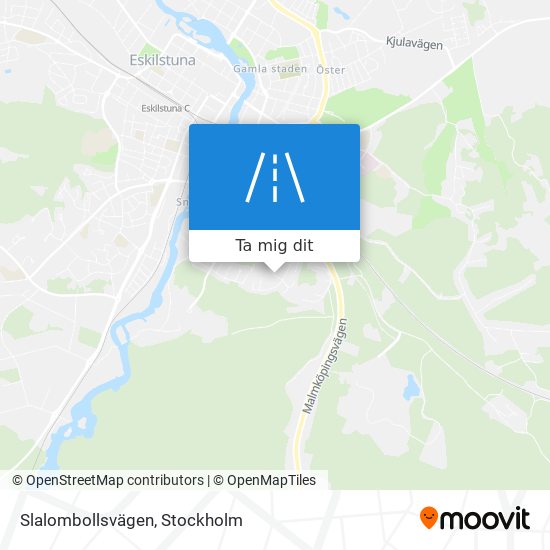 Slalombollsvägen karta