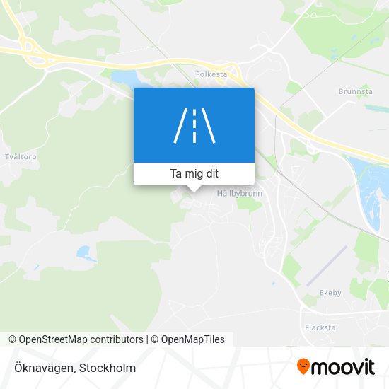 Öknavägen karta
