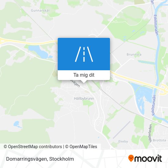 Domarringsvägen karta