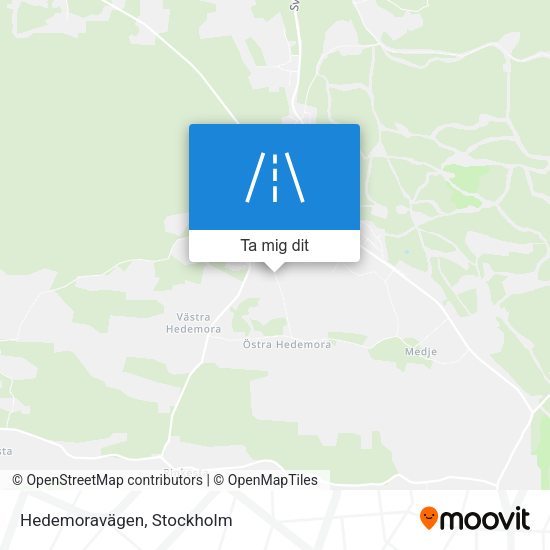 Hedemoravägen karta