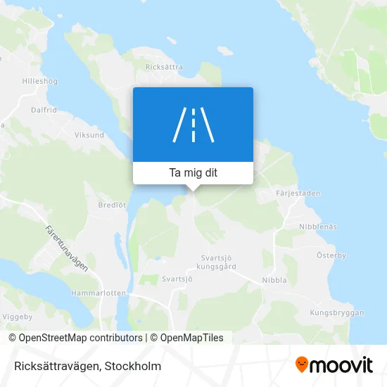 Ricksättravägen karta