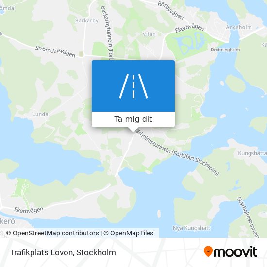 Trafikplats Lovön karta