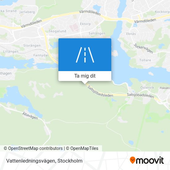 Vattenledningsvägen karta
