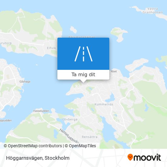 Höggarnsvägen karta