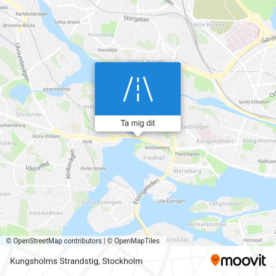 Kungsholms Strandstig karta