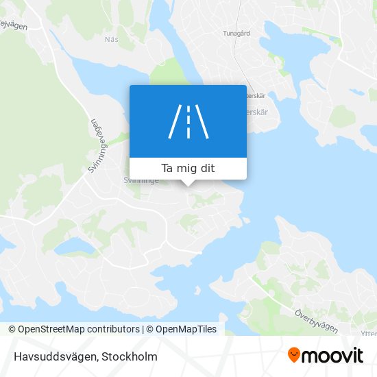 Havsuddsvägen karta