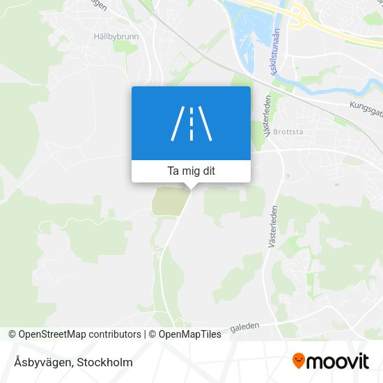 Åsbyvägen karta