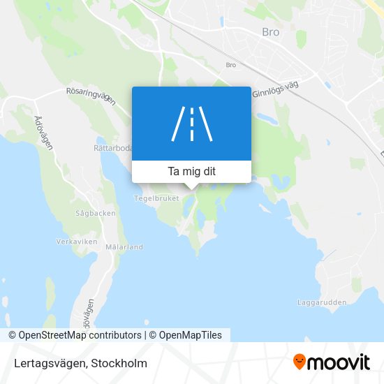 Lertagsvägen karta