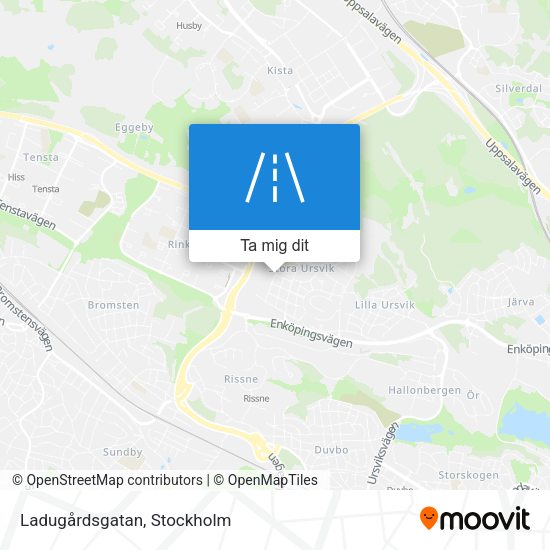 Ladugårdsgatan karta