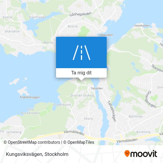 Kungsviksvägen karta