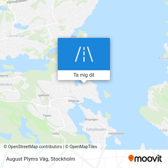 August Plyms Väg karta